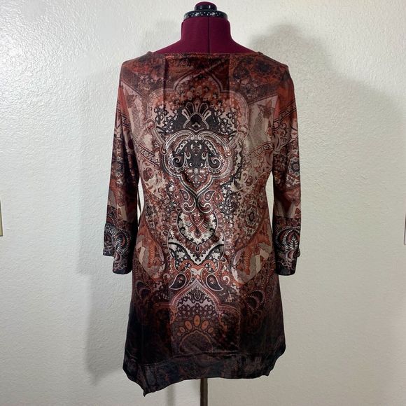 Live And Let Live NWT Sublimation Embroidered Blouse Size Large Women’s - Picture 5 of 14